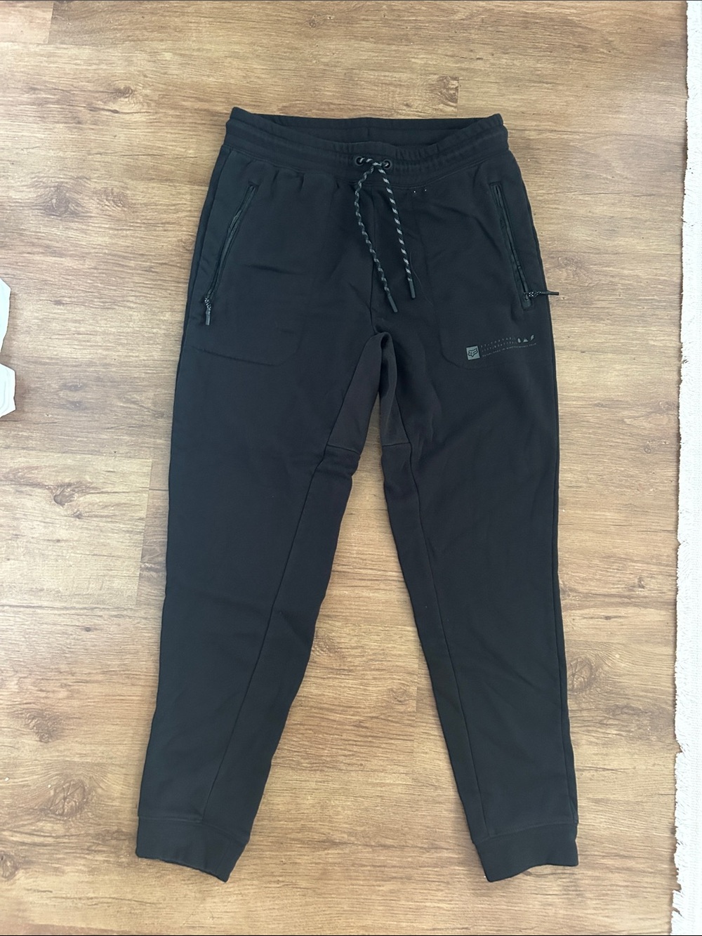 Fox Black Drawstring Track Joggers